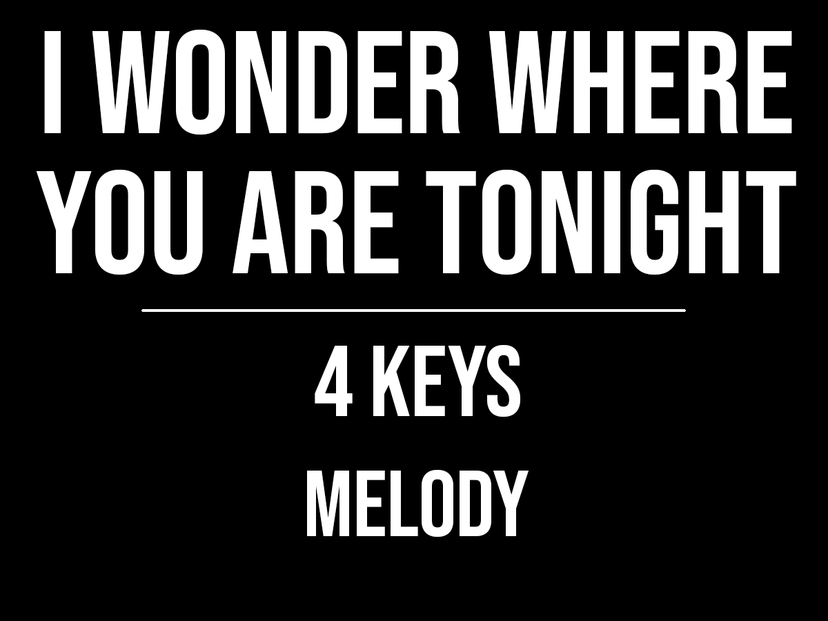 i wonder where you are tonight chords lyrics